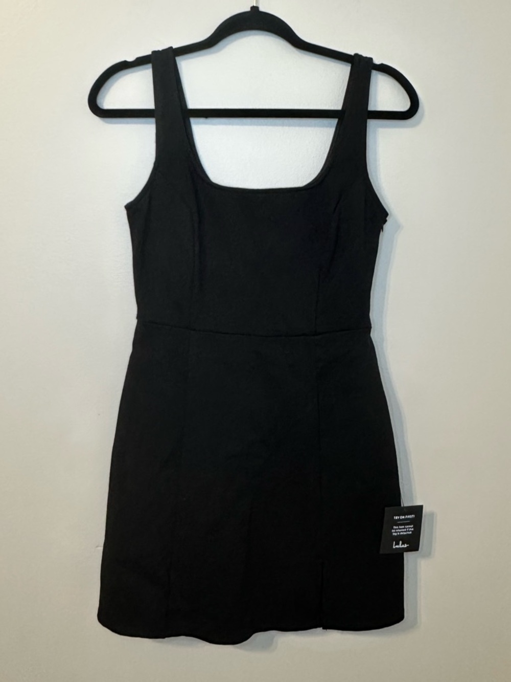 NWT! Lulus "Always Admired" Black Sleeveless Mini Dress